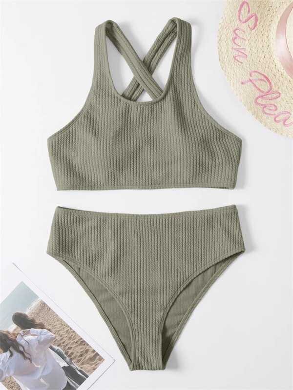 Maillot de bain femme 2 pièces pour femmes, bikini, ensemble deux pièces