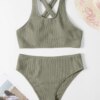 Maillot de bain femme 2 pièces pour femmes, bikini, ensemble deux pièces