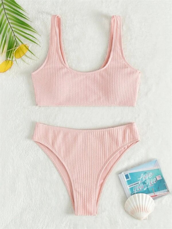 Maillot de bain femme 2 pièces pour femmes, bikini, ensemble deux pièces