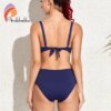 Maillot de bain femme 2 pièces bikini taille haute, maillot de bain femmes, ensemble deux pièces