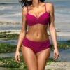 Maillot de bain femme 2 pièces brésilien deux pièces, sexy, soutien-gorge push-up