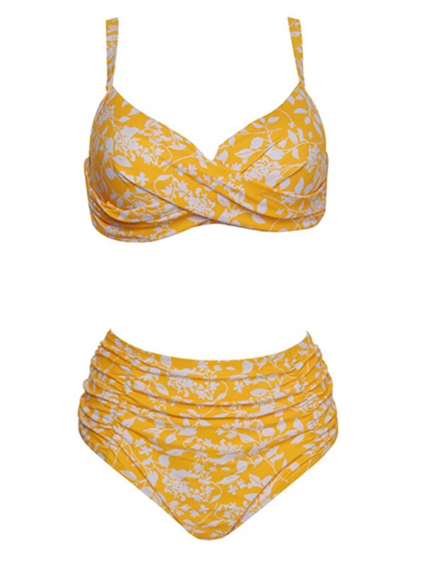 Maillot de bain femme 2 pièces bikini taille haute, maillot de bain femmes, ensemble deux pièces