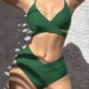 Maillot de bain femme 2 pièces soutien-gorge Push Up, bretelles, Bandage