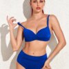 Maillot de bain femme 2 pièces bikini taille haute, maillot de bain femmes, ensemble deux pièces