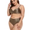 Maillot de bain femme 2 pièces grande taille, col en v, Smaillot de bain femme sexy