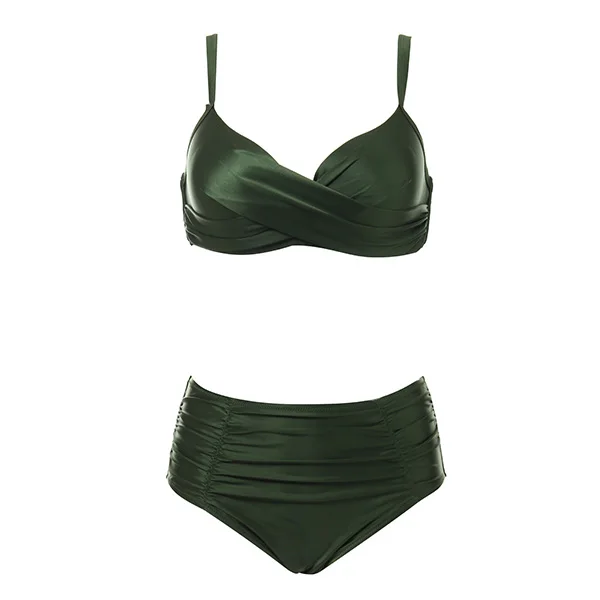 Maillot de bain femme 2 pièces grande taille, col en v, Smaillot de bain femme sexy