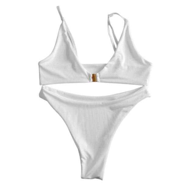 Maillot de bain femme 2 pièces ensemble 2 pièces, soutien-gorge à structure métallique