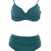 Maillot de bain femme 2 pièces grande taille, col en v, Smaillot de bain femme sexy