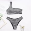 Maillot de bain femme 2 pièces à paillettes pour femmes, ensemble bikini sexy pour dames