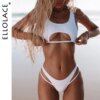 Maillot de bain femme 2 pièces, ajouré, échancré, Micro, élégant, pour femmes