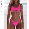 Maillot de bain femme 2 pièces, ajouré, échancré, Micro, élégant, pour femmes