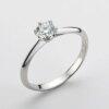 Bague de fiançailles femme en diamant Mosanite pour femmes, 0.5 Carat