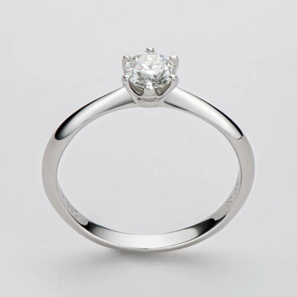 Bague de fiançailles femme en diamant Mosanite pour femmes, 0.5 Carat