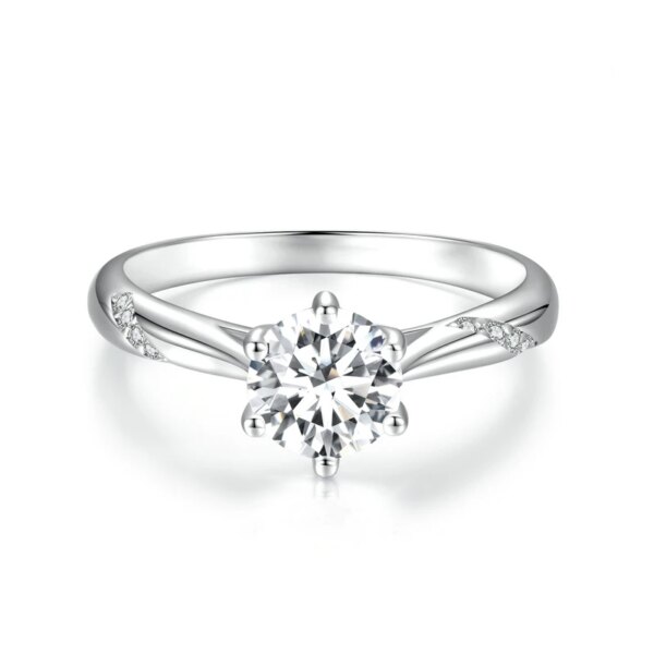 Bague de fiançailles femme en argent Sterling 925 pour femmes
