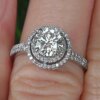 Bague de fiançailles femme tendance pour femmes avec zircon cubique brillant, bagues de fiançailles de luxe