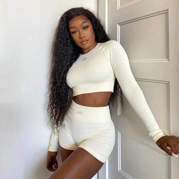 perruque femme synthétiques bouclées et crépues à dentelle avec raie en T