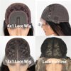 Perruque Bourgogne Kinky Curly Lace Front Perruques Synthétique Moyen