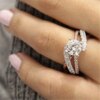 Bague de fiançailles femme romantiques pour femmes, bijoux de mariage, perceuse blanche exquise