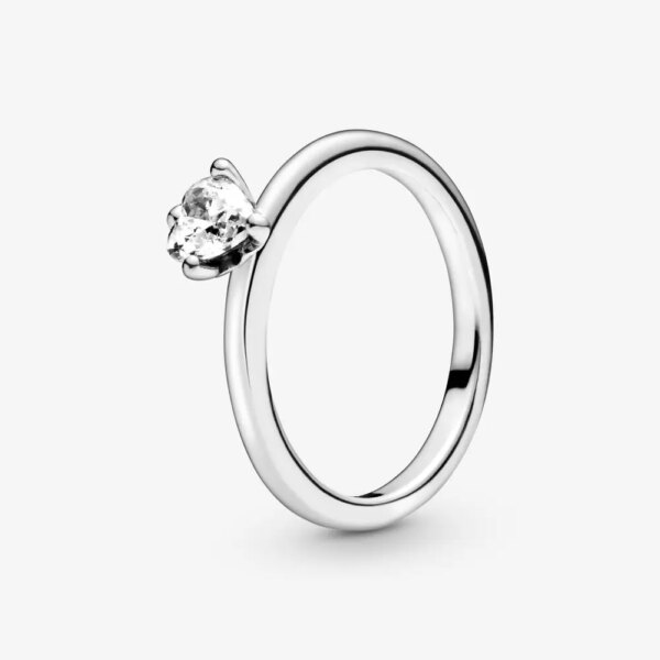 Bague de fiançailles femme Couronne de diadème princesse en argent Sterling 925
