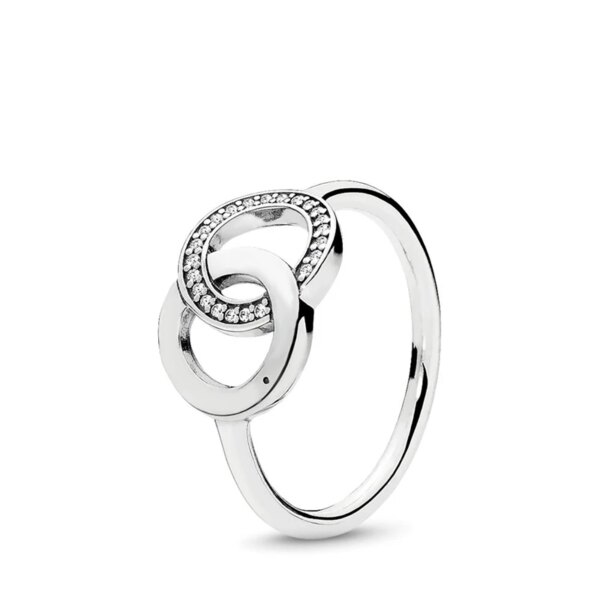 Bague de fiançailles femme Couronne de diadème princesse en argent Sterling 925