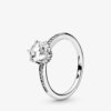 Bague de fiançailles femme Couronne de diadème princesse en argent Sterling 925