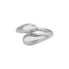 Bague de fiançailles femme réglables en acier inoxydable pour femmes