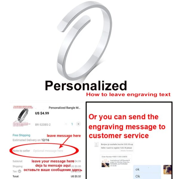 Bague de Promesse en Acier Inoxydable avec Gravure Personnalisée pour Femme, Petit Anneau Ouvert avec Initiales à Deux Noms