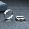 bague de promesse pour homme et femme, bijoux en acier inoxydable