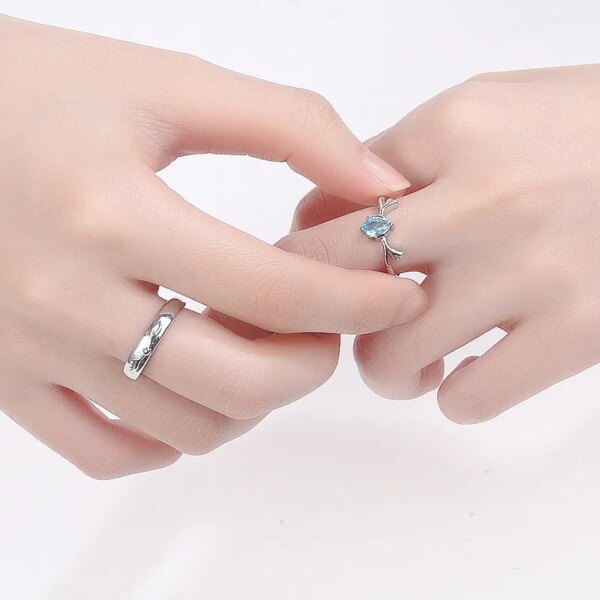 bague de promesse en feuilles vertes irrégulières pour femmes, bijoux de mariage romantiques simples