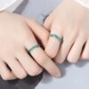 bague de promesse en feuilles vertes irrégulières pour femmes, bijoux de mariage romantiques simples