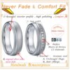 bague de promesse de Couple imperméables de haute qualité, pour hommes et femmes, ne se décolore jamais