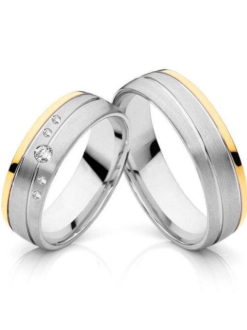 bague de promesse pour amoureux occidentaux de haute qualité, ensemble pour lui et lui
