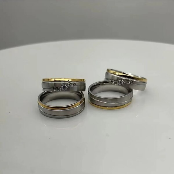 bague de promesse pour amoureux occidentaux de haute qualité, ensemble pour lui et lui
