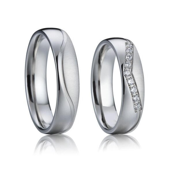 bague de promesse de Couple imperméables de haute qualité, pour hommes et femmes, ne se décolore jamais