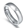 bague de promesse Alliances de base pour hommes et femmes, nom personnalisé, date personnalisée, Love Info Promise
