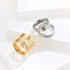 Bague de Couple personnalisée pour mariage, fiançailles, doigt en acier inoxydable