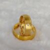 bague de promesse classiques pour hommes et femmes, ensembles de Couples, en plaqué or 18k occidental