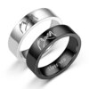 bague de promesse en acier titane pour hommes et femmes, Couple, amoureux, promesse, bague de mariage