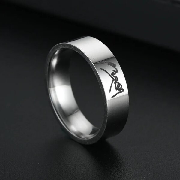 bague de promesse en acier titane pour hommes et femmes, Couple, amoureux, promesse, bague de mariage