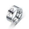 bague de promesse en acier titane pour hommes et femmes, Couple, amoureux, promesse, bague de mariage