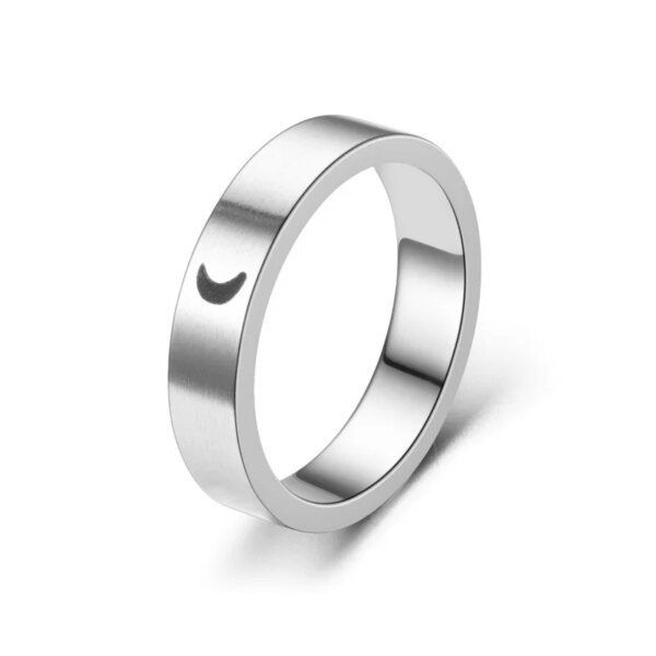 bague de promesse en acier titane pour hommes et femmes, Couple, amoureux, promesse, bague de mariage