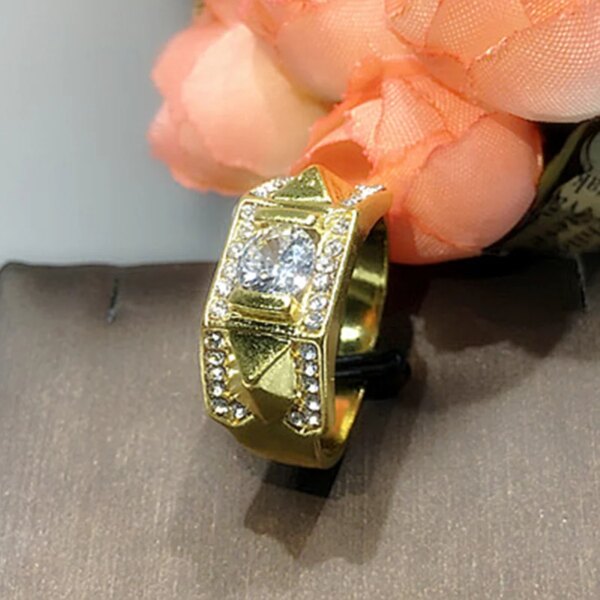 bague de fiançailles homme CC pour femmes et hommes amoureux de la mode