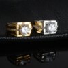 bague de fiançailles homme cubique ronde en argent pour hommes, bijoux absorbe ouissants