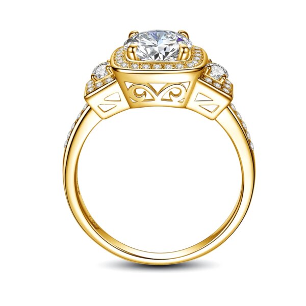 66302-18cec5.jpg Bague de fiançailles femme Moissanite couleur D pour femmes, bijoux avec certificat
