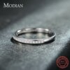 bague de promesse classiques simples en argent Sterling 100% AAA zircone pour femmes