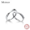 bague de promesse romantiques pour hommes et femmes, en argent Sterling 925
