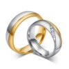 bague de promesse pour Couples amoureux, cadeau d'anniversaire de promesse d'alliance