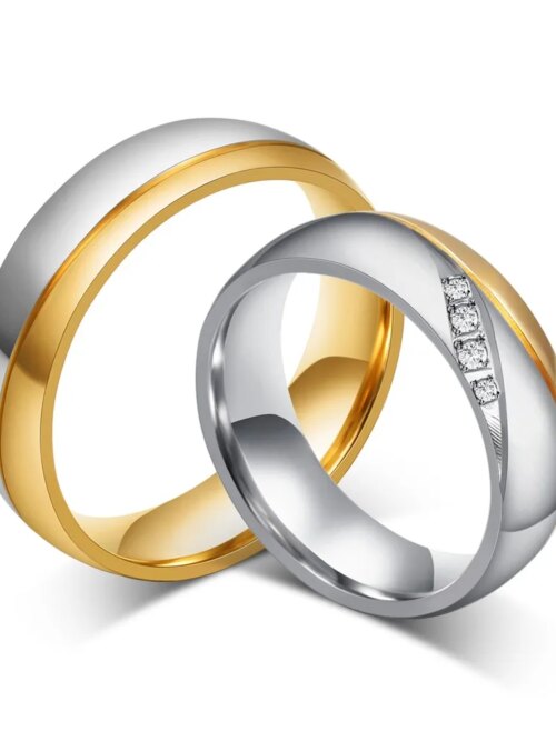bague de promesse pour Couples amoureux, cadeau d'anniversaire de promesse d'alliance