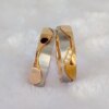 bague de promesse en plaqué or Rose 18 carats pour hommes et femmes, anneau de fiançailles