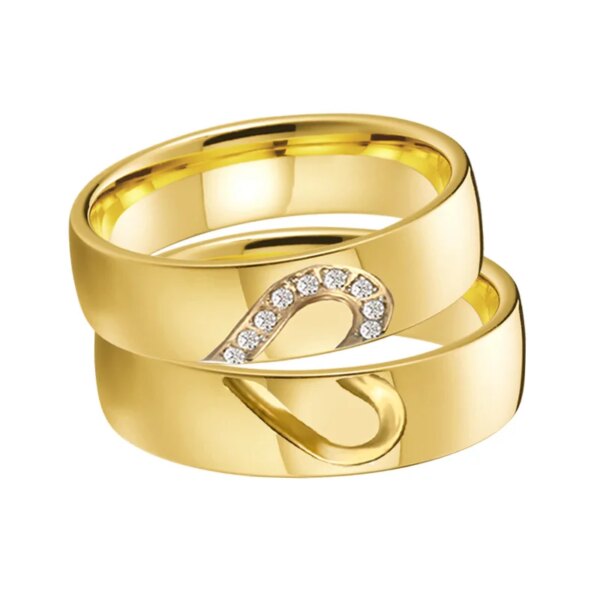 bague de promesse pour Couples amoureux, cadeau d'anniversaire de promesse d'alliance